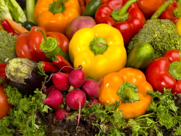 Fresh vegetable feast — Stock Photo, Image