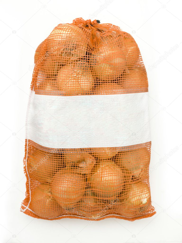 blank bag of onions