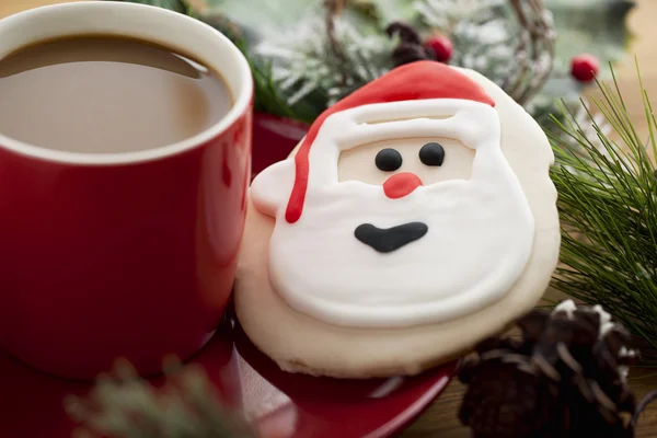 Santa claus koekje — Stockfoto