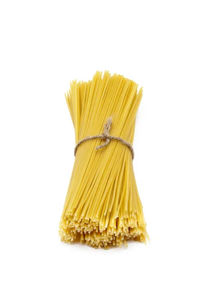 Spaghetti bos op wit — Stockfoto