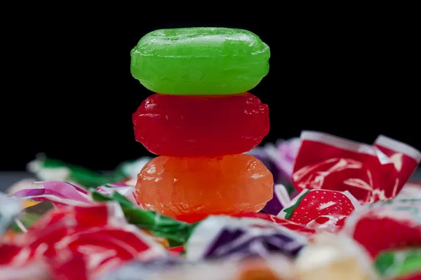 Stack of colorful candies — Stock Photo, Image