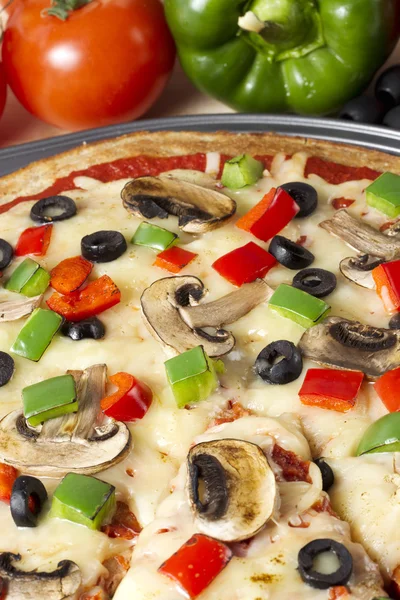 Opperste pizza — Stockfoto