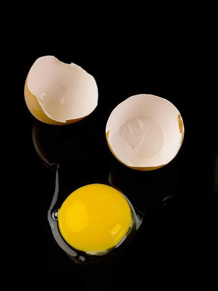 Top view image of broken egg — Stock Photo, Image