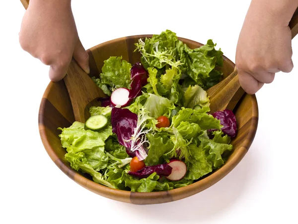 Tossed tuin salade — Stockfoto