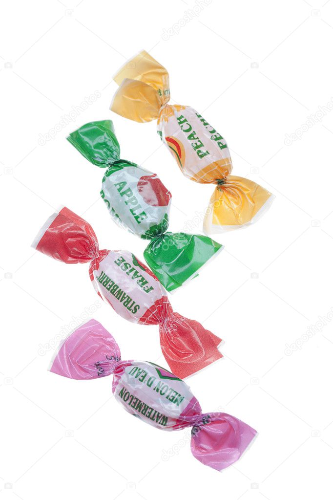 variety of fruit candies