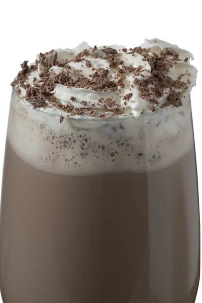 Kremalı çikolatalı içecek bir bardak — Stok fotoğraf