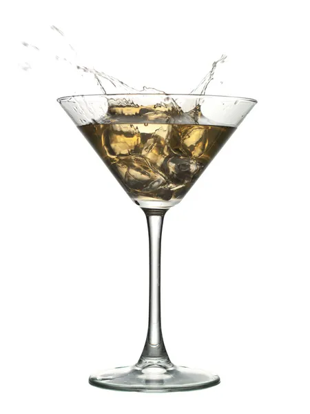 Refreshing martini with a splash — Stock Photo, Image