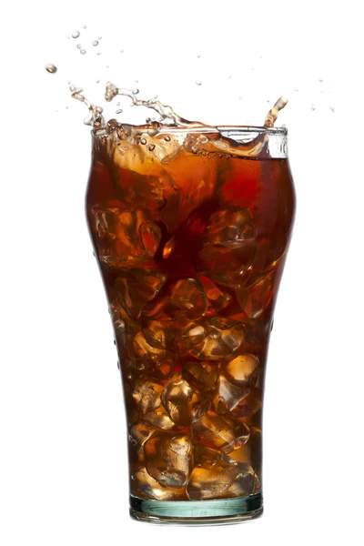 Bevanda spruzzante di cola — Foto Stock