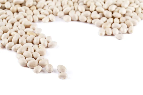 White beans rolling on the floor — Stock Photo, Image