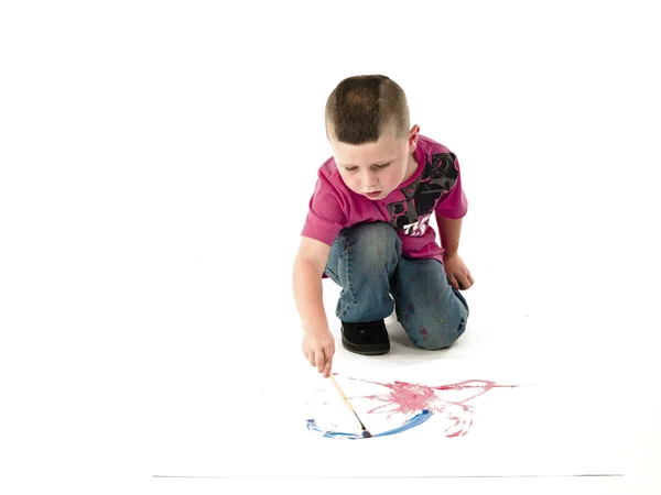 Painter starting out young — Stock Photo, Image