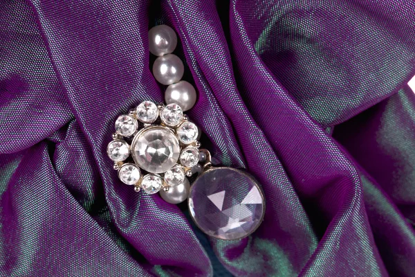Gemstone mor kumaş