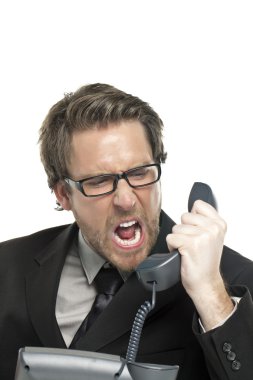 telefonda çığlık öfkeli işadamı