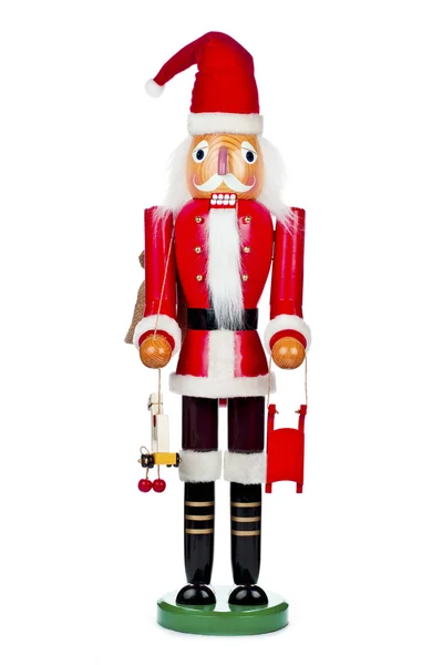 Santa claus wooden statue — Stock Photo, Image