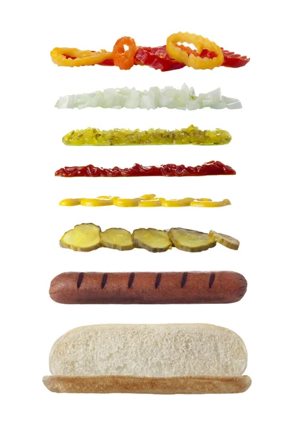 192 long sandwich ingredients — Stock Photo, Image