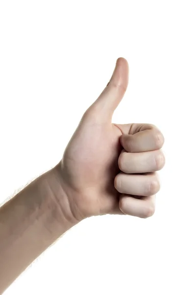 A hand gesturing approved — Stock Photo, Image