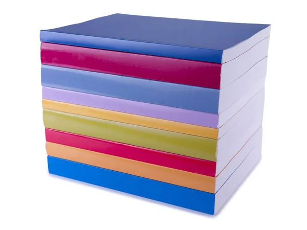 Kolorowe książki pień fotografia — Zdjęcie stockowe