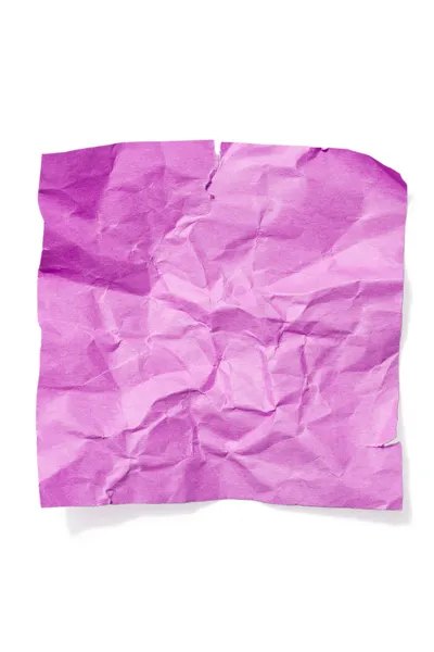 Papel arrugado rosa — Foto de Stock