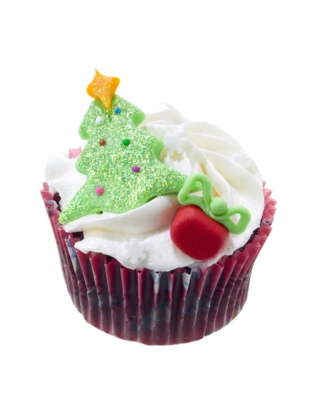 Cupcake no Natal — Fotografia de Stock