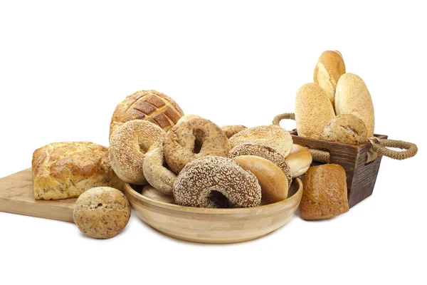 Assortimento di pane appena sfornato — Foto Stock