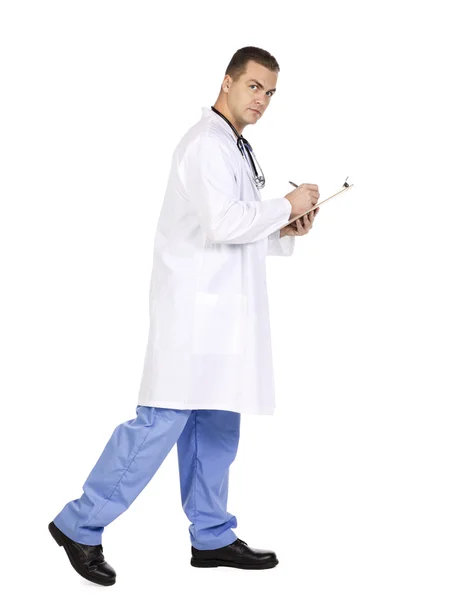 Doctor in his clipboard — Stock Photo, Image