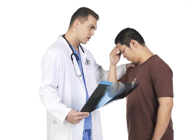 Doctor with his patient — Stock Photo, Image
