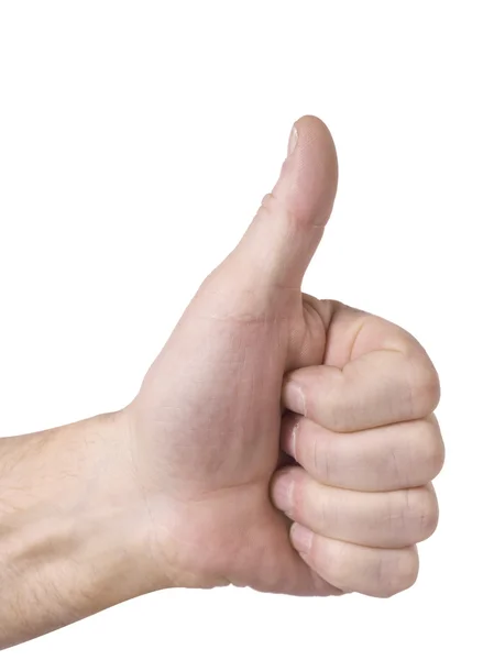 Thumbs up hand — Stock Photo, Image