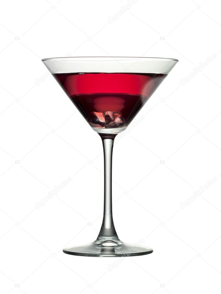 red martini cocktail