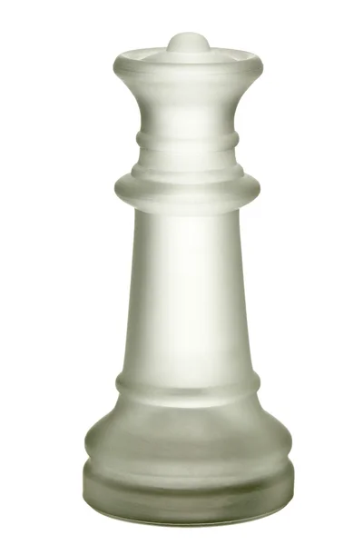 Glass chess queen — Stock Photo, Image