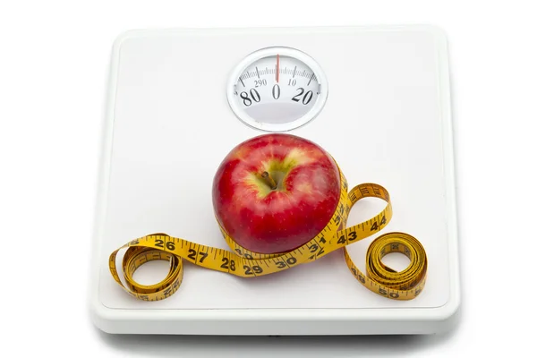 Apple and scale — Stock Photo, Image