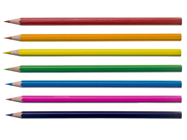 Lápis de coloração variada — Fotografia de Stock