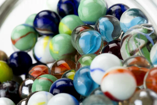 Different kinds of marbles — Stock Photo, Image