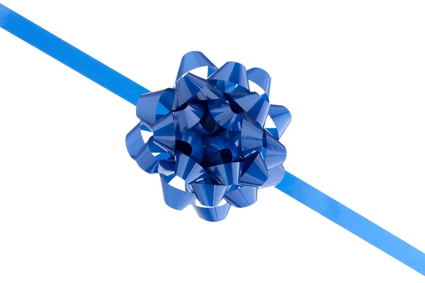 Fiocco blu in un'immagine ravvicinata — Foto Stock