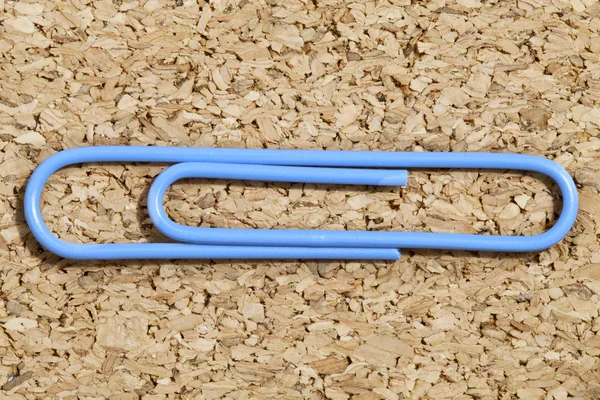 Blue paper clip — Stock Photo, Image