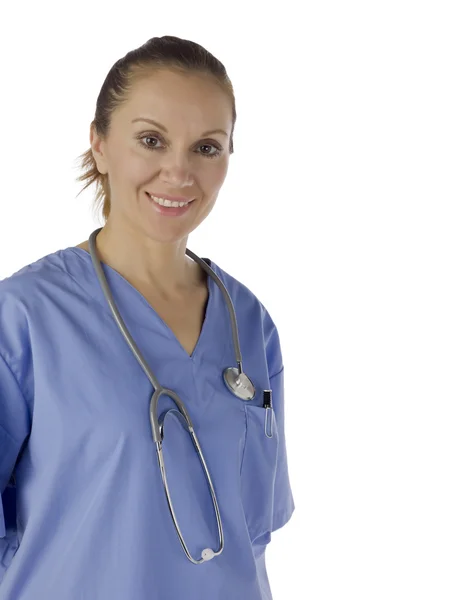 Wesoły kobieta pielęgniarka — Zdjęcie stockowe