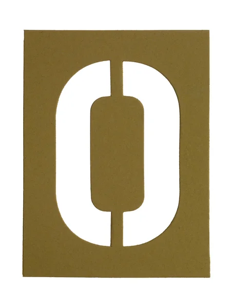 Cut out letter o — Stock Photo, Image
