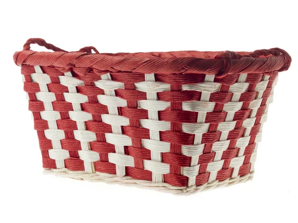Stripped christmas basket — Stock Photo, Image