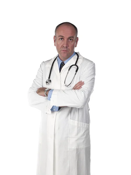 Portret dojrzałych lekarza z rękami skrzyżowanymi — Zdjęcie stockowe