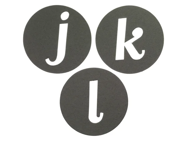 Letters jkl — Stock Photo, Image