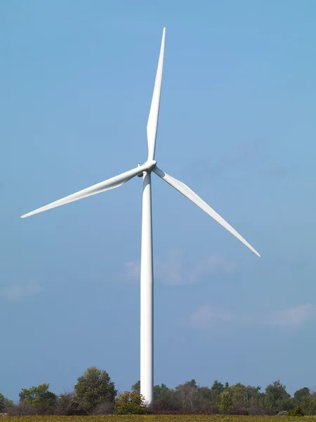 Modern wind mill in a field — Stock Photo, Image