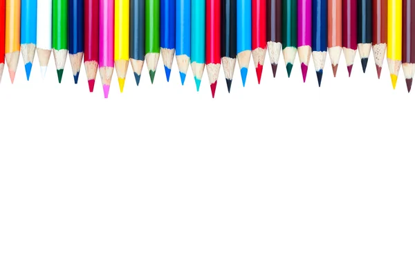 Багатокольорові олівці для олівців — стокове фото