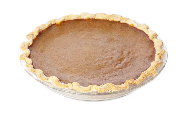 Pumpkin pie on white — Stock Photo, Image