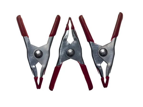 Three big clamps — Stock Photo, Image