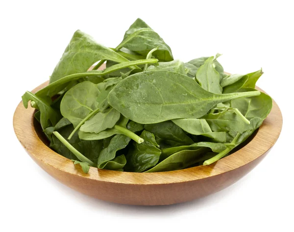 Здоровые и свежие зеленые листья шпината — стоковое фото