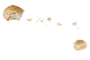 ekmek dağınık parçaları