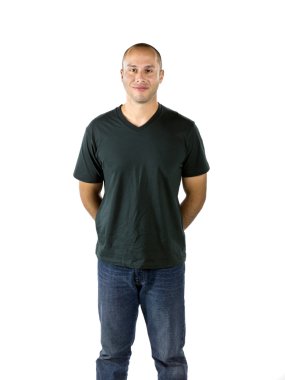 adam kameraya gülümseyen süre ayakta