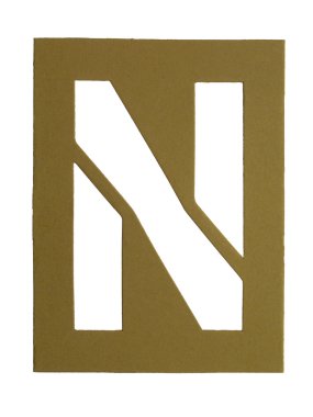 karton harf n dışarı kesim ile