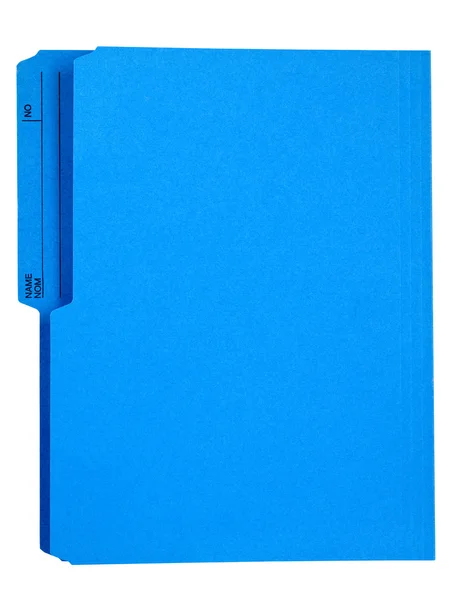 Bright blue file folder — Stock Photo, Image