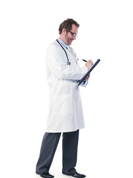 Young doctor making reports — Stock Photo, Image