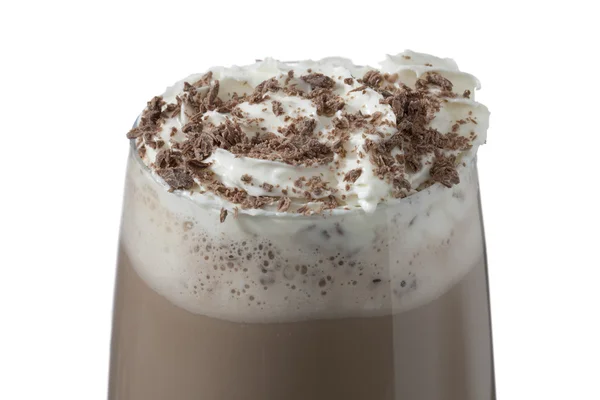 Wyśmienity szklanką napoju mleko czekoladowe — Zdjęcie stockowe