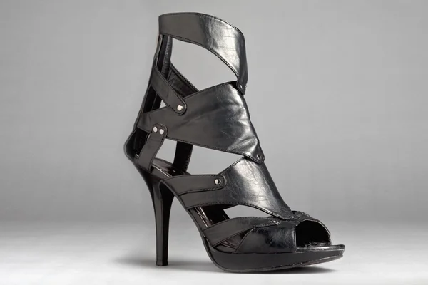 Close up of black high heel shoe — Stock Photo, Image